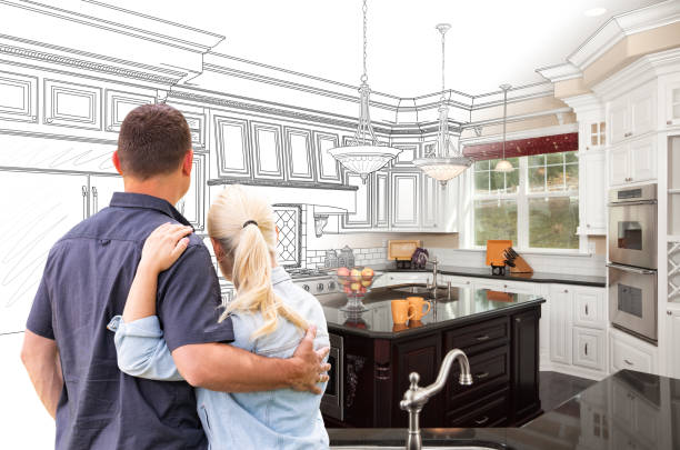 Custom kitchen cabinets installed in a Glen Burnie home